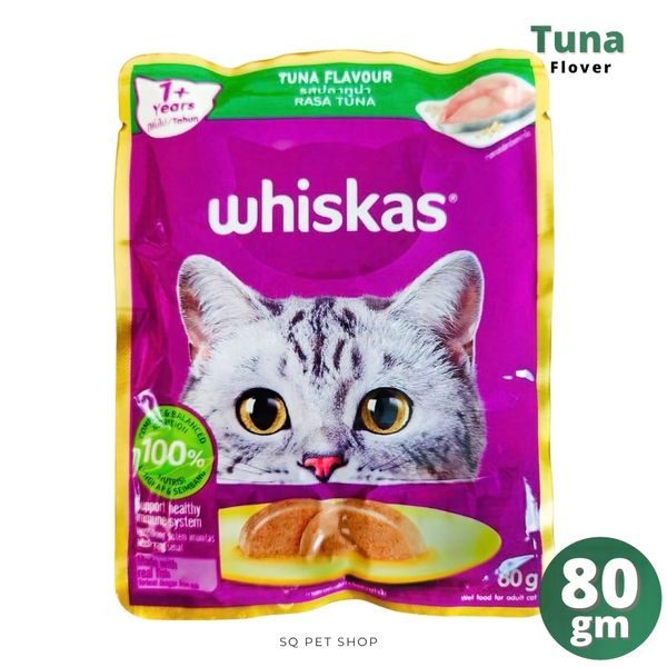 Whiskas Adult Pouch Tuna Flover 80gm