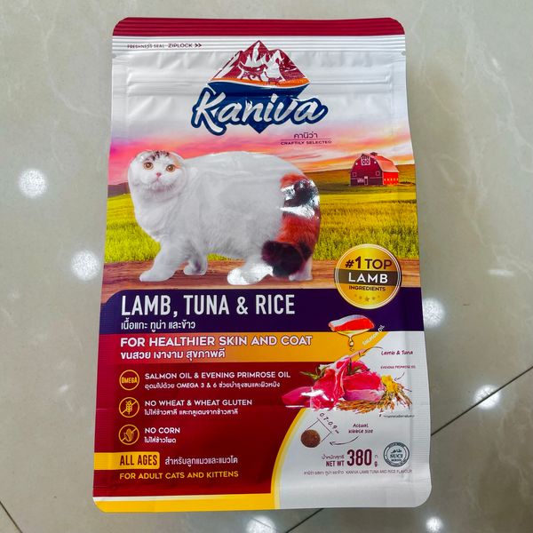 Kaniva Lamb Tuna Rice Flover Kitten & Adult 380gm