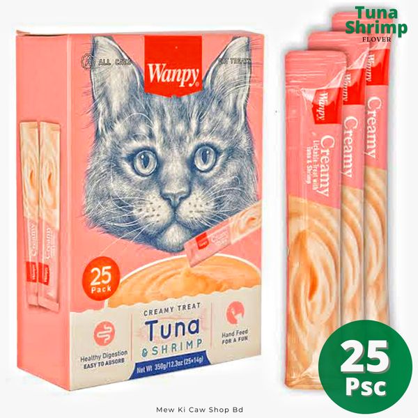 Wanpy Treat Full Box Tuna Shrimp Flover 25 Psc