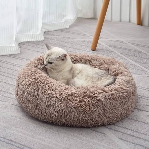 Round Super Soft Bed M-Size For Cat & Dog