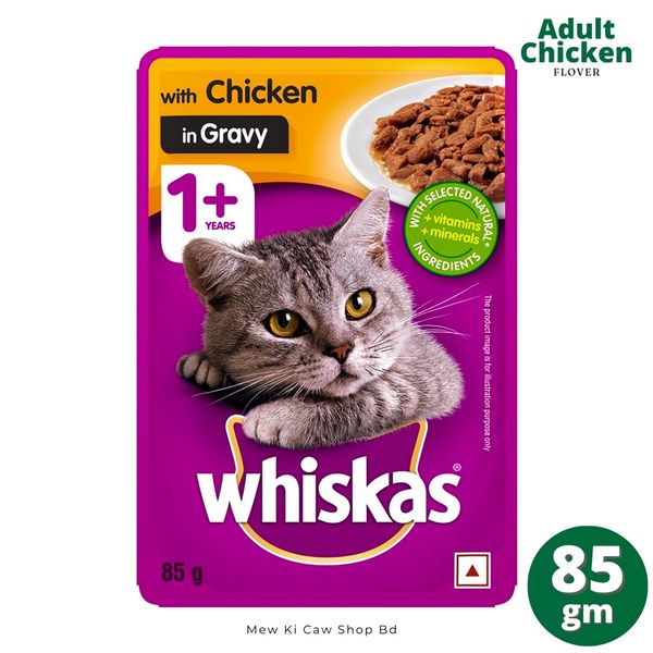 Whiskas Adult Pouch Chicken Flover 85gm