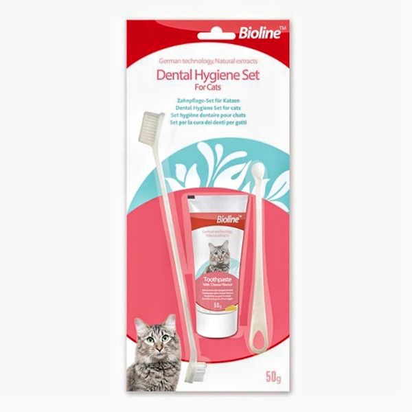 Bioline Double Brush & Toothpaste 50g