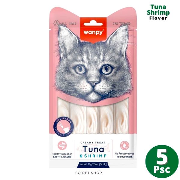 Wanpy Treat Tuna & Shrimp Flover 5 Psc