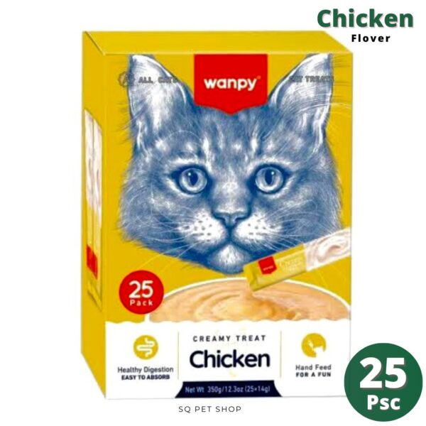 Wanpy Treat Full Box Chicken Flover 25 Psc