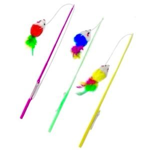 Mouse Stick Teaser Toy For Kitten