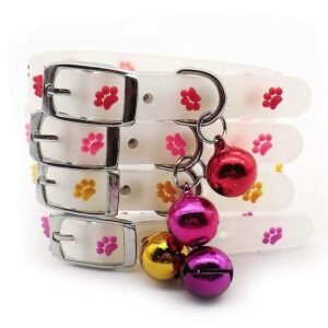 Redium Reflective Cat Foot Print Shape Coller Belt